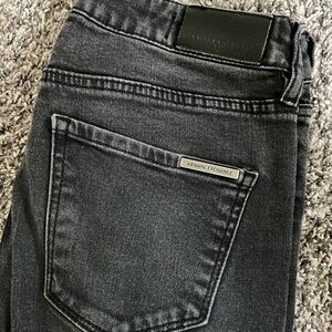 Armani exchange super skinny grey wash jeans 27
